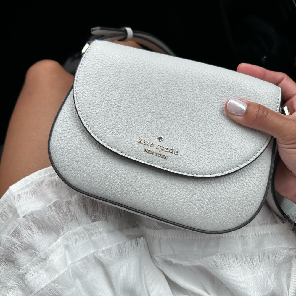 Kate Spade Leila Mini Flip Crossbody in White